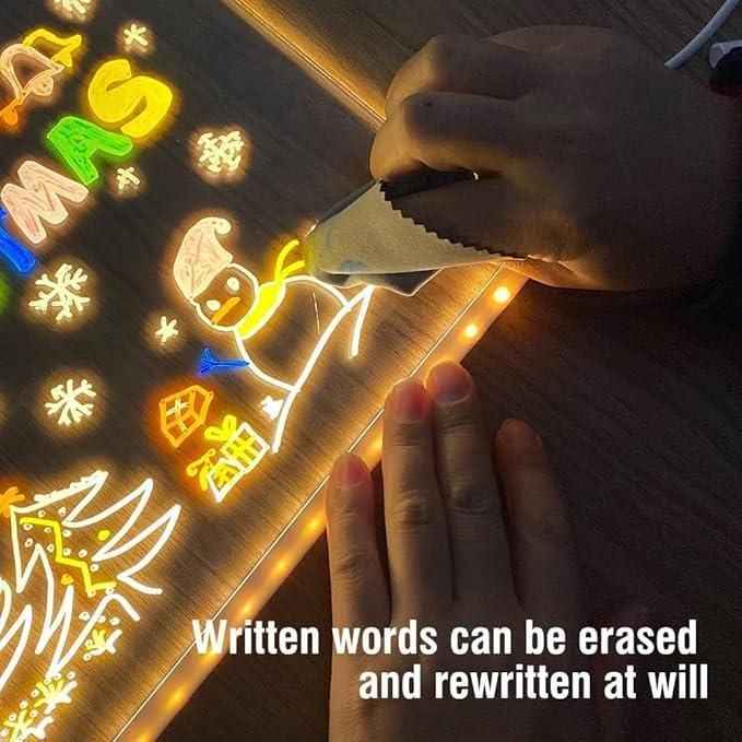3D LED Writing Pad - Innovative Glass Acrylic Desk Accessory