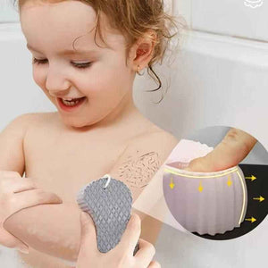 Kids Magic Bath Sponge Exfoliating Brush for Gentle Dead Skin Removal - Baby Body Scrubber & Massage Cleaning Tool (Pack of 4)
