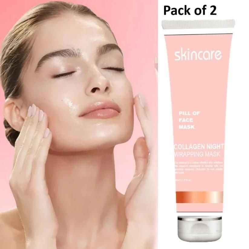 Collagen Peel Off Mask - Pack of 2 for Youthful Skin and Radiant Glow