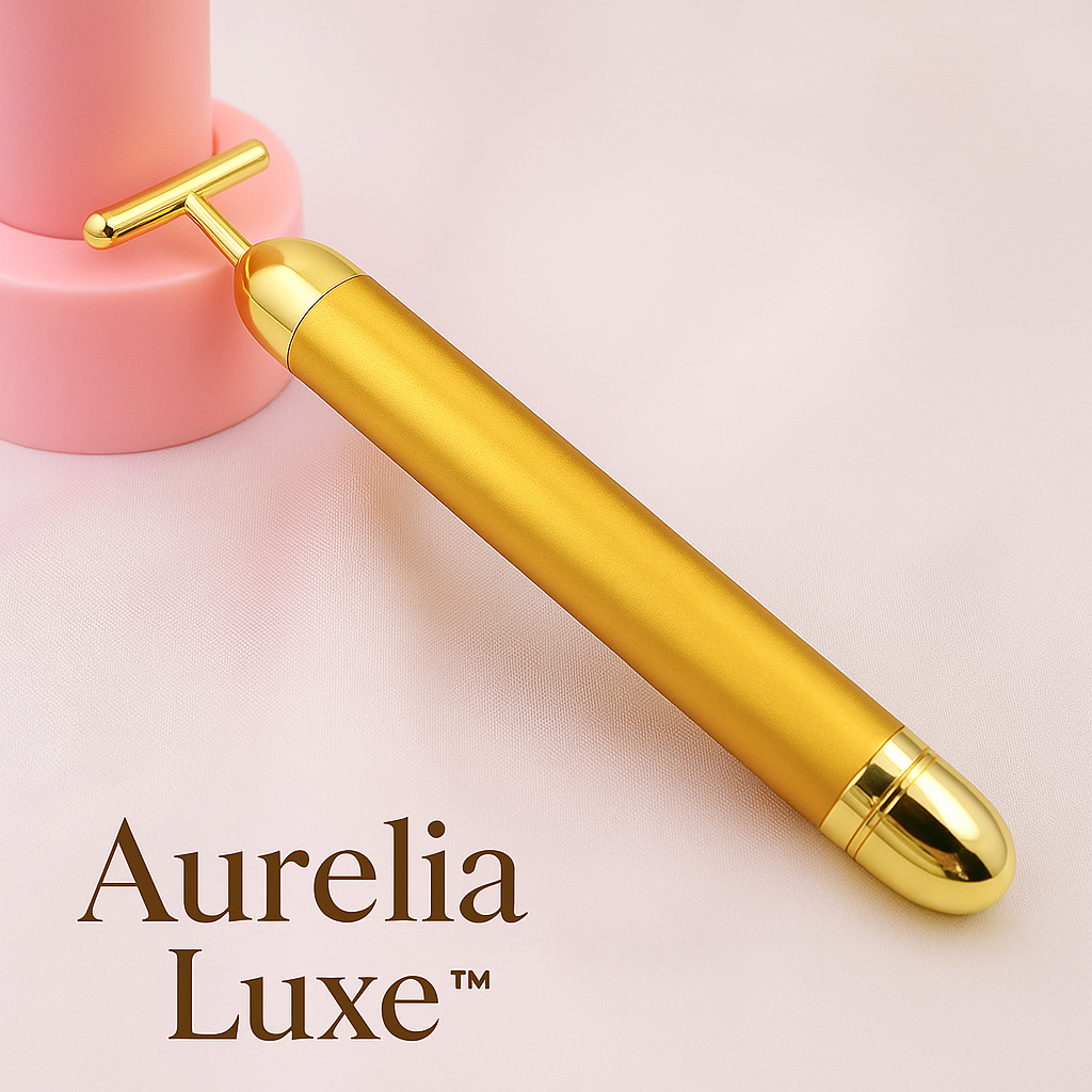 Aurelia Luxe™ 24K Gold Beauty Bar Facial Massage Roller
