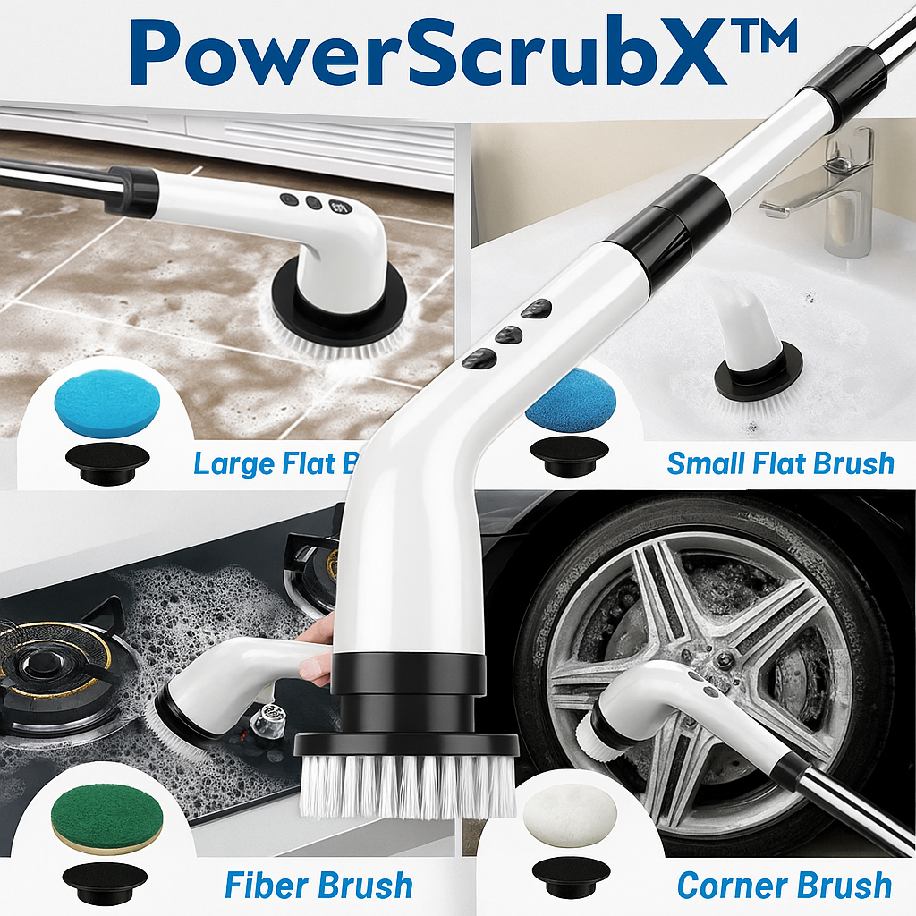 PowerScrubX™ UltraClean Electric Scrubber