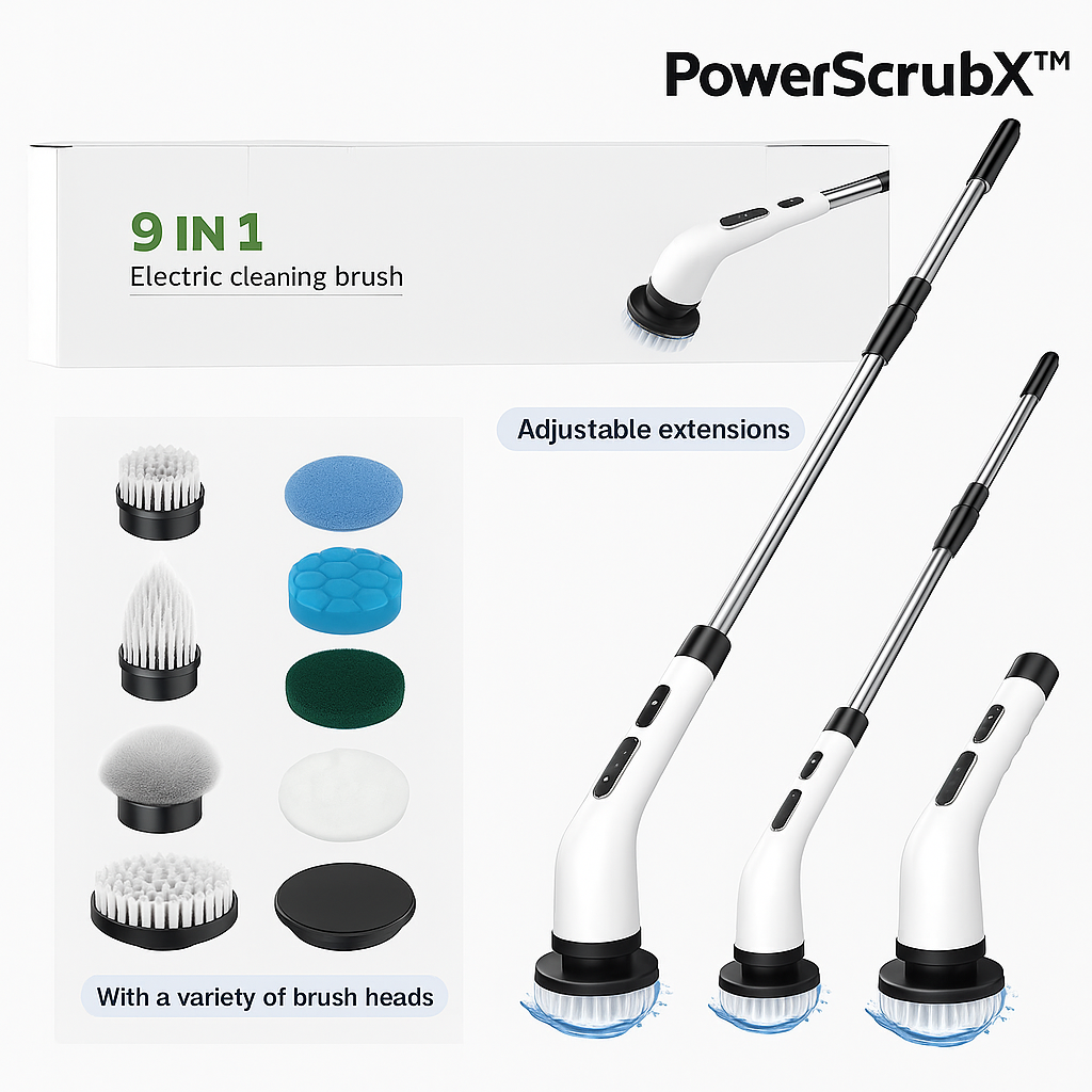 PowerScrubX™ UltraClean Electric Scrubber